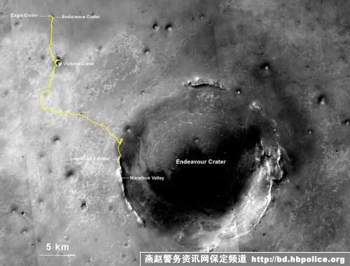 NASA称“机遇号”火星行走40公里打破记录（图）